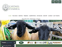 Tablet Screenshot of cartmelagriculturalsociety.org.uk